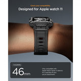 Spigen Apple Watch 46mm (Series 10/11) Armband Rugged Armor Pro 2 Matte Black