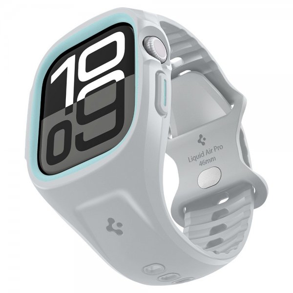 Spigen Apple Watch 46mm (Series 10/11) Skal med Armband Liquid Air Pro Grå