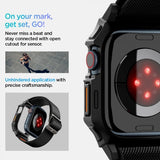 Spigen Apple Watch 46mm (Series 10/11) Armband och Skal Lite Fit Pro Matte Black
