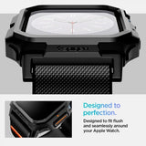 Spigen Apple Watch 46mm (Series 10/11) Armband och Skal Lite Fit Pro Matte Black