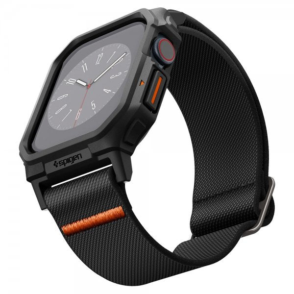 Spigen Apple Watch 46mm (Series 10/11) Armband och Skal Lite Fit Pro Matte Black