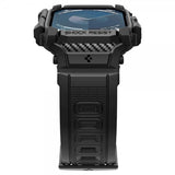 Spigen Apple Watch 46mm (Series 10/11) Armband och Skal Rugged Armor Pro Matte Black