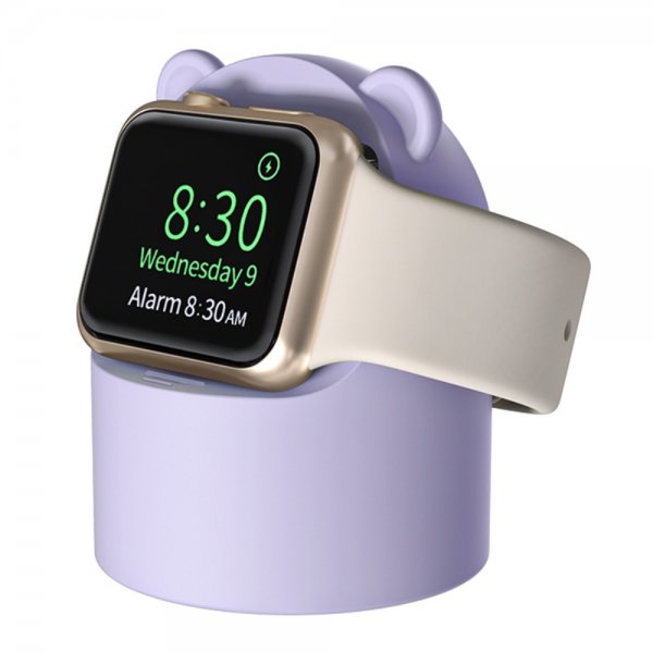Apple Watch Hållare till Laddare Björn Lila