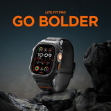Spigen Apple Watch Ultra 49mm Armband och Skal Lite Fit Pro Matte Black