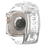 Spigen Apple Watch Ultra 49mm Armband och Skal Rugged Armor Pro Crystal Clear