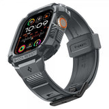 Spigen Apple Watch Ultra 49mm Armband och Skal Rugged Armor Pro Dark Gray