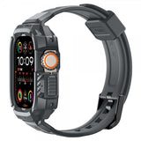 Spigen Apple Watch Ultra 49mm Armband och Skal Rugged Armor Pro Dark Gray