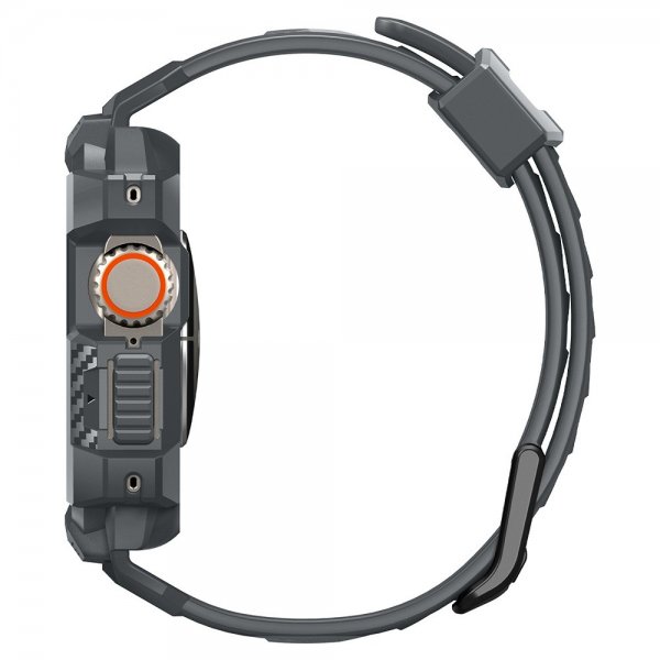 Spigen Apple Watch Ultra 49mm Armband och Skal Rugged Armor Pro Dark Gray