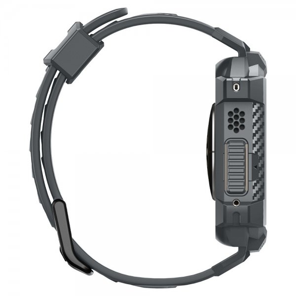Spigen Apple Watch Ultra 49mm Armband och Skal Rugged Armor Pro Dark Gray