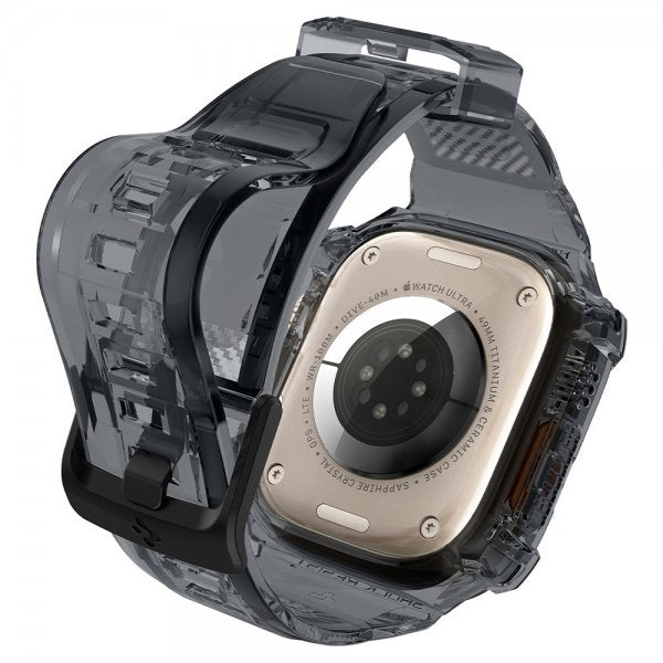 Spigen Apple Watch Ultra 49mm Armband och Skal Rugged Armor Pro Space Crystal