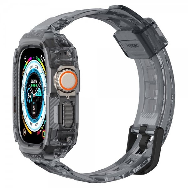 Spigen Apple Watch Ultra 49mm Armband och Skal Rugged Armor Pro Space Crystal