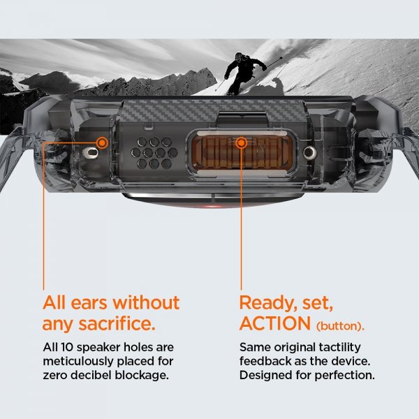 Spigen Apple Watch Ultra 49mm Armband och Skal Rugged Armor Pro Space Crystal