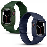 Apple Watch Ultra 49mm Armband med Skal Silikon Magnetstänging Grön
