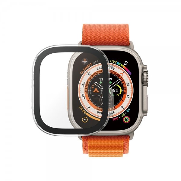 PanzerGlass Apple Watch Ultra 49mm Skal med Skärmskydd Full Body Protector D3O Transparent