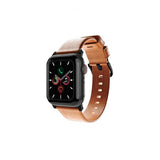 Journey Apple Watch 44/45/46mm/Apple Watch Ultra Armband Äkta Läder Tan