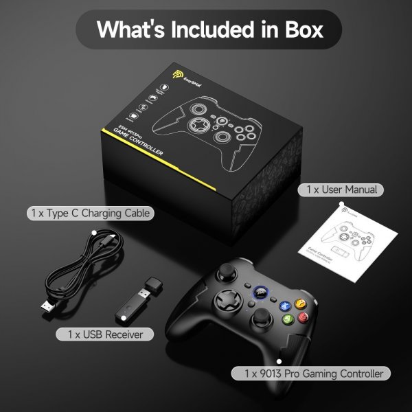 EasySMX Arion 9013 Pro Trådlös Spelkontroll PC/Switch/Phone Svart