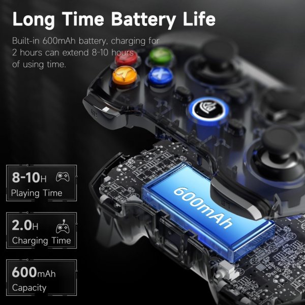 EasySMX Arion 9013 Pro Trådlös Spelkontroll PC/Switch/Phone Svart