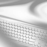 ALOGIC Trådlöst Tangentbord Echelon Bluetooth USB-C Uppladdningsbart Vit
