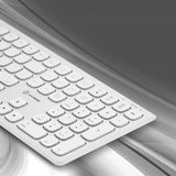 ALOGIC Trådlöst Tangentbord Echelon Bluetooth USB-C Uppladdningsbart Vit