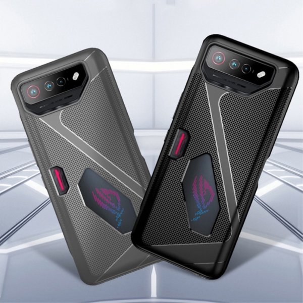 Asus ROG Phone 7 Skal med Textur Svart