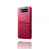Asus Zenfone 8 Flip Skal Två Kortfack Magenta