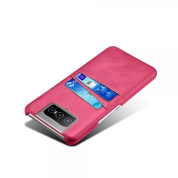 Asus Zenfone 8 Flip Skal Två Kortfack Magenta