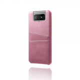 Asus Zenfone 8 Flip Skal Två Kortfack Rosa