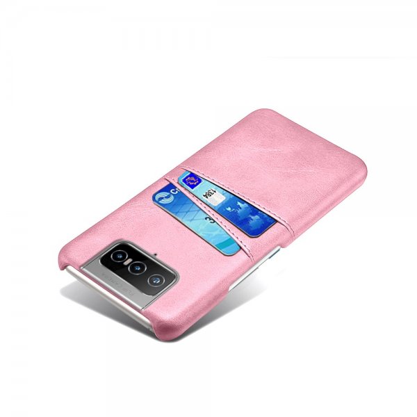Asus Zenfone 8 Flip Skal Två Kortfack Rosa