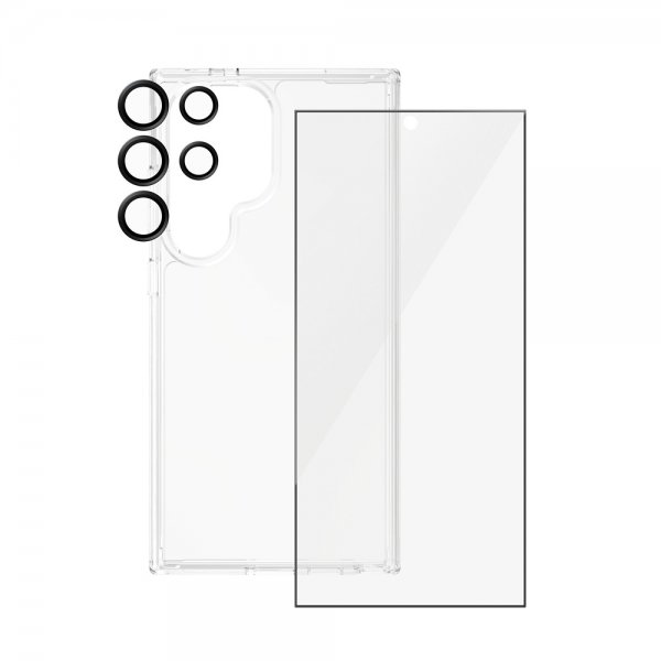 PanzerGlass Samsung Galaxy S24 Ultra Skal Skärmskydd Kameraskydd 3-in-1 Bundle Set