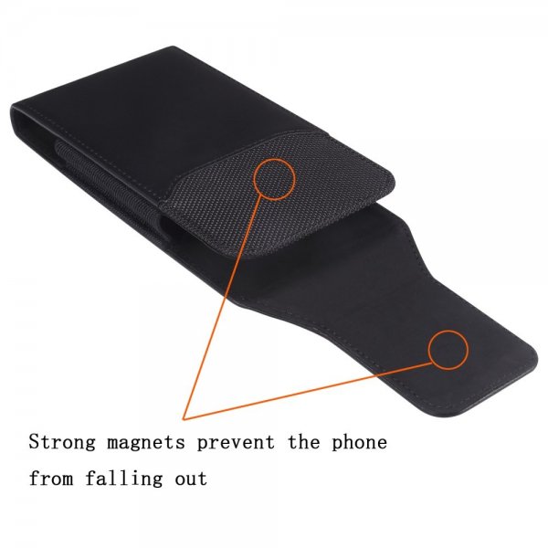 Bältesväska för Mobiltelefon 6.2-6.5" Svart