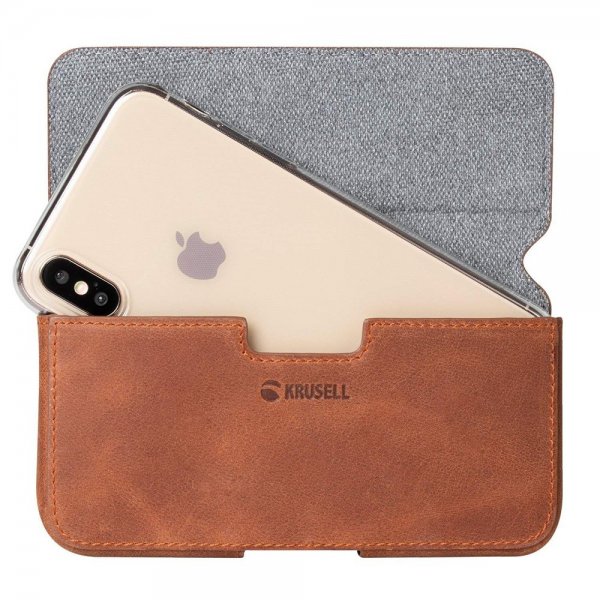 Krusell Bältesväska Sunne Belt Case L Cognac Brown