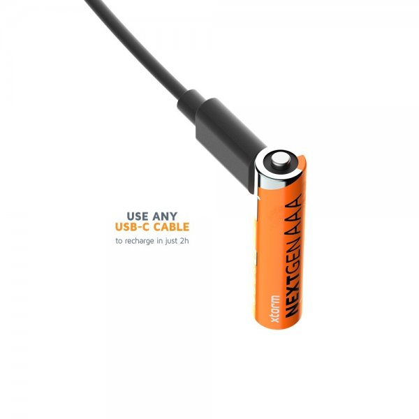 Xtorm Batteri AAA Uppladdningsbara USB-C 4-pack