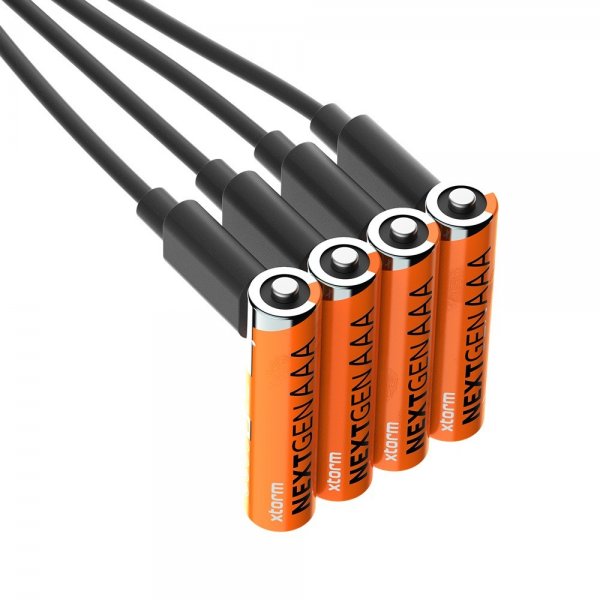 Xtorm Batteri AAA Uppladdningsbara USB-C 4-pack