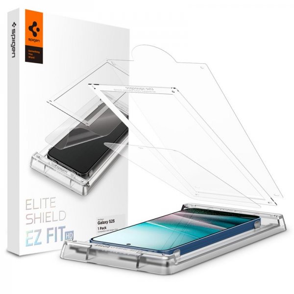 Spigen Samsung Galaxy S25 Skärmskydd EliteShield EZ Fit