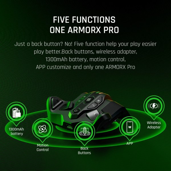 BIGBIG WON ARMOR-X Pro Baksideknappmodul för Spelkontroll Vit