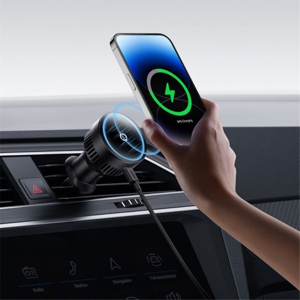 Baseus Bilhållare MagPro Series Magnetic Wireless Charging Car Mount 15W MagSafe
