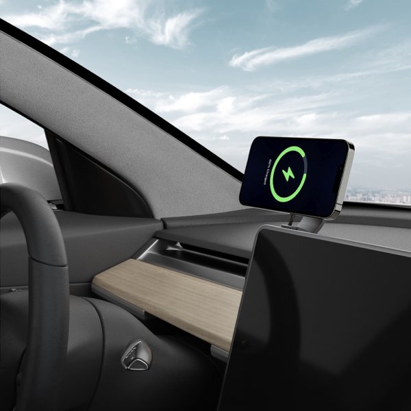 Spigen Bilhållare med Laddning OneTap Pro Wireless Screen Car Mount Tesla MagFit
