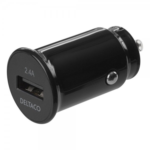 Deltaco Billaddare 12/24V USB-A Car Charger