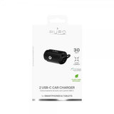 Puro Billaddare 2 USB-C Car Charger 30W