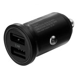 Deltaco Billaddare 24W Dubbla USB-A Svart