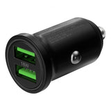 Deltaco Billaddare 36W Dubbla USB-A Svart
