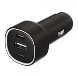 X2O Billaddare 60W Trippel USB-C/USB-A GaN Svart