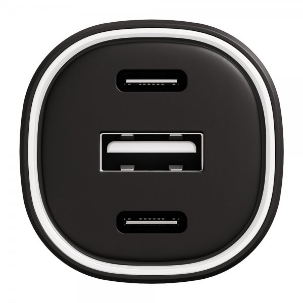 X2O Billaddare 60W Trippel USB-C/USB-A GaN Svart
