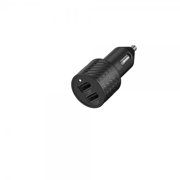 Otterbox Billaddare Dubbel Port USB-A 24W Svart