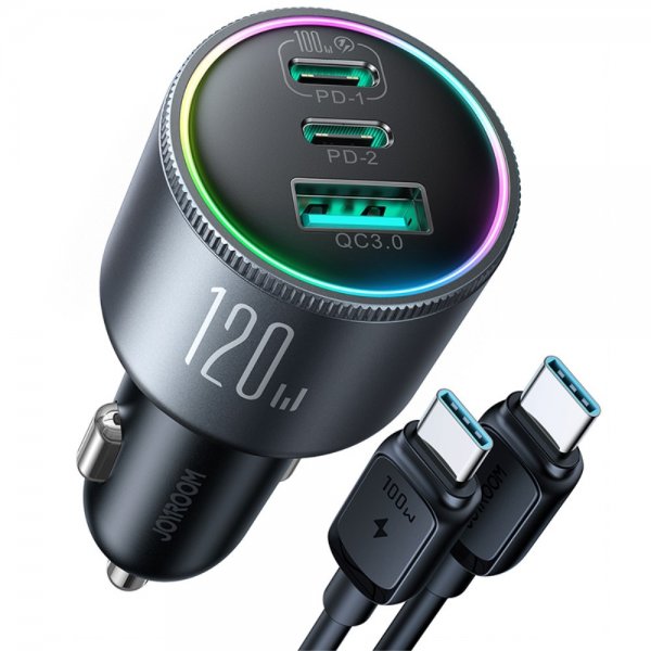 Joyroom Billaddare JR-CCN07 3-port Car Charger 120W