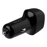 Deltaco Billaddare USB-A USB-C Snabbladdning 36W Svart