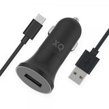 Xqisit Billaddare med USB-C Kabel 1m 12W Svart