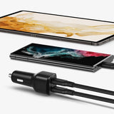 Spigen Billaddare PowerArc ArcStation Dual Port 75W Svart