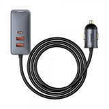 Baseus Billaddare Share Together 120W 3 USB-A & 1 USB-C Svart