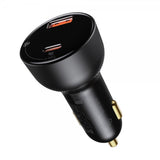 Baseus Billaddare Superme USB-C & USB-A 100W Svart